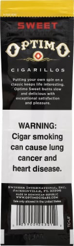 Swisher Sweets Optimo® Natural Leaf Sweet Cigarillos Perspective: back