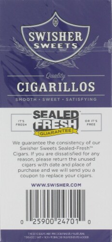 Swisher Sweets Grape Cigarillos Perspective: back