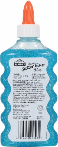 Elmer's® Classic Glittler Glue - Blue Perspective: back