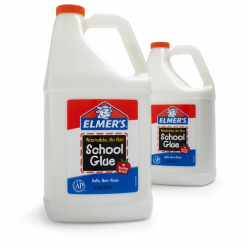 Elmer's Liquid School Glue, Washable, Great for Making Slime, 1 Gallon, 1 Count Perspective: back