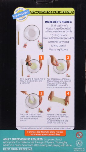 Elmer's® Slime Kit W/Magical Liquid-Glow In The Dark Perspective: back