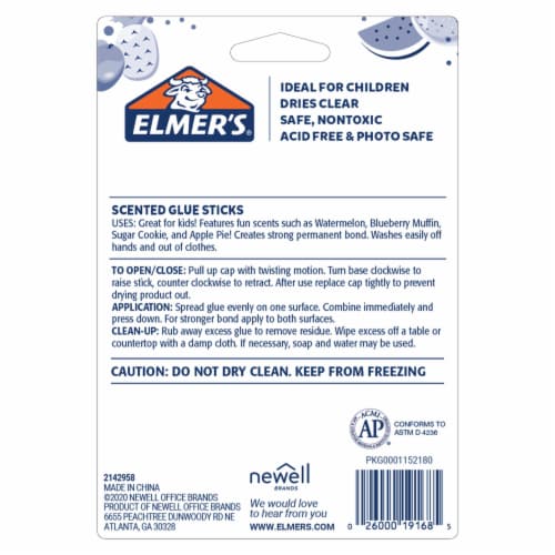 Elmer's® Scented Glue Sticks Perspective: back