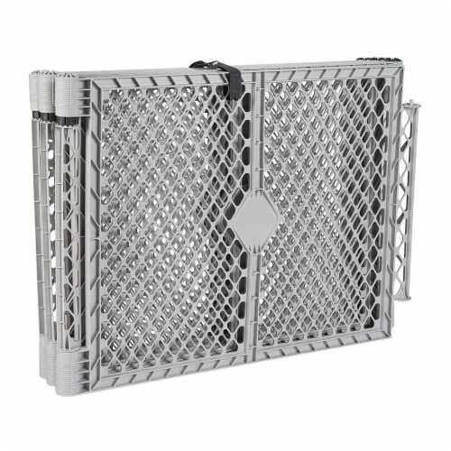 North States Superyard Classic Infant Play Yard - Light Gray Perspective: back