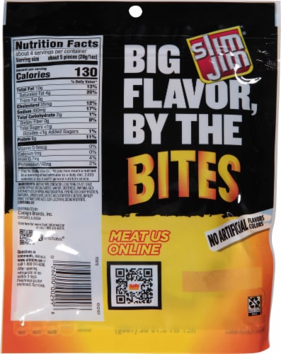 Slim Jim® Bites Mild Bite-Sized Smoked Sausage Snacks Perspective: back