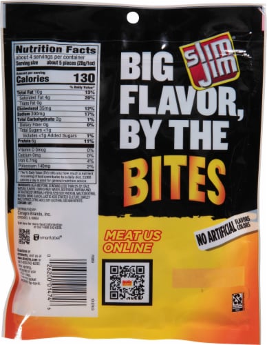 Slim Jim® Bites Original Bite-Sized Smoked Sausage Snacks Perspective: back