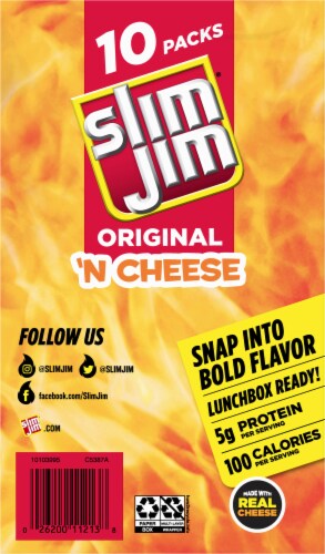 Slim Jim® Original 'N Cheese Perspective: back