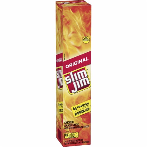 SLIM JIM Original Smoked Snack Giant Slim Perspective: back