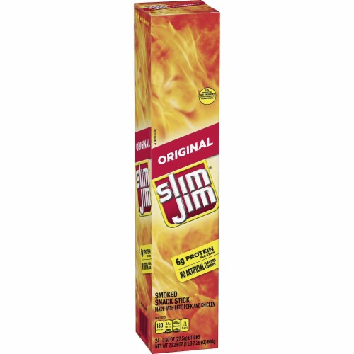 SLIM JIM Original Smoked Snack Giant Slim Perspective: back