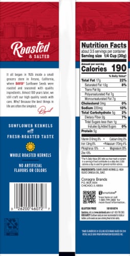 David® Sunflower Kernels Perspective: back