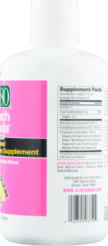 Lily of the Desert Stomach Formula Aloe Vera 80 Dietary Supplement Perspective: back