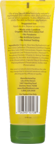 Lily of the Desert 99% Aloe Vera Gelly Moisturizer Perspective: back