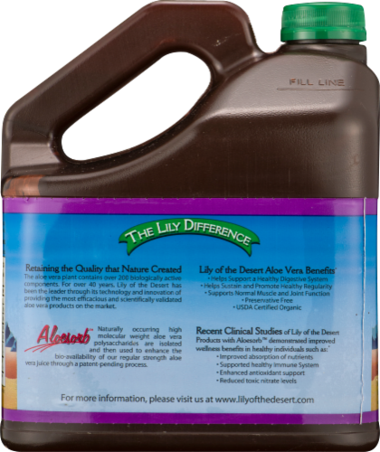 Lily of the Desert Whole Leaf Aloe Vera Juice Perspective: back