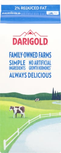 Darigold® Two Ultra-Pasteurized Reduced Fat 2% Milk Perspective: back