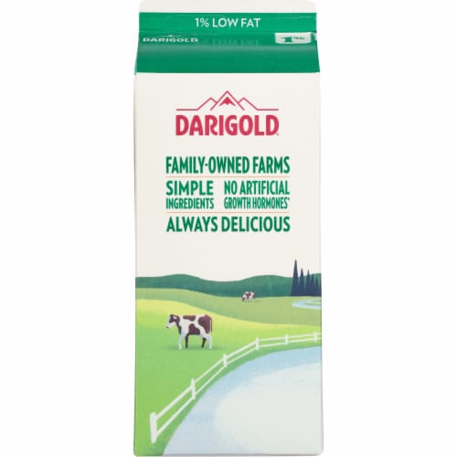 Darigold® Ultra-Pasteurized 1% Low Fat  Milk Perspective: back