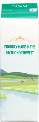 Darigold One Ultra-Pasteurized 1% Low Fat Milk Perspective: back