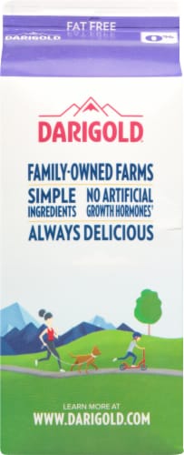 Darigold® Fit Fat Free Lactose Free Milk Perspective: back