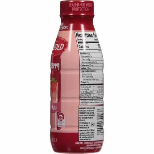 Darigold Low Fat Milk - Strawberry Perspective: back