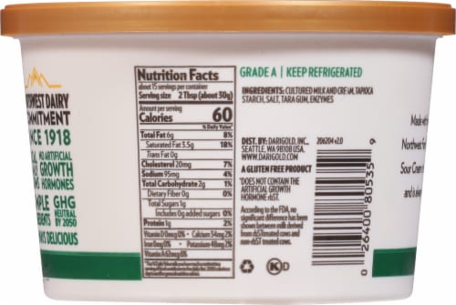 Darigold® Mexican Style Sour Cream Perspective: back