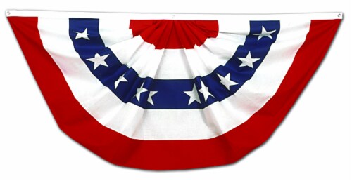 Annin Flagmakers Pleated Fan Bunting Decoration American Flag Perspective: back