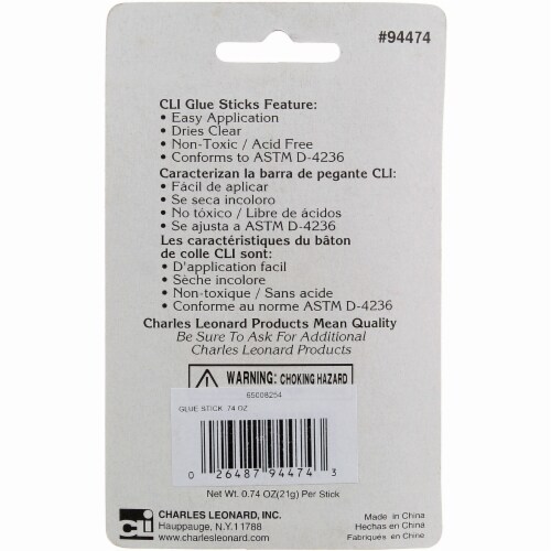Charles Leonard Inc White Glue Stick Perspective: back