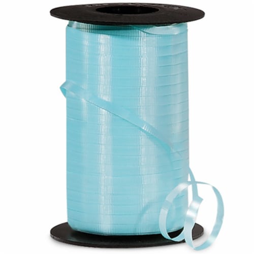 Mayflower Crimped Ribbon - Aqua Perspective: back