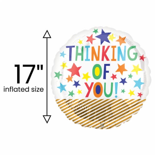 THINKING OF YOU! Helium Filled Balloon Perspective: back