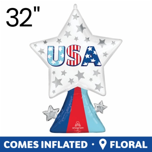 USA Bursts Oversized Helium Filled Balloon Perspective: back