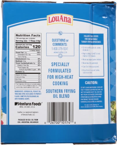 LouAna® Blend Southern Frying Oil Perspective: back