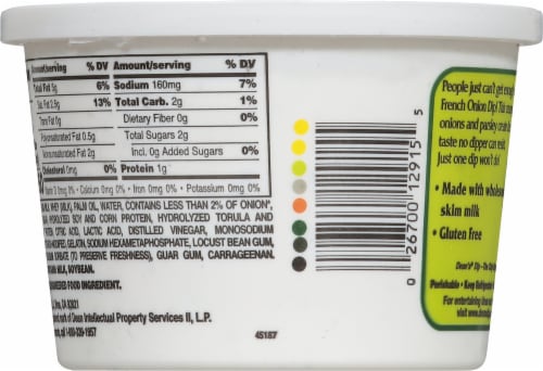 Dean's® French Onion Dip Perspective: back