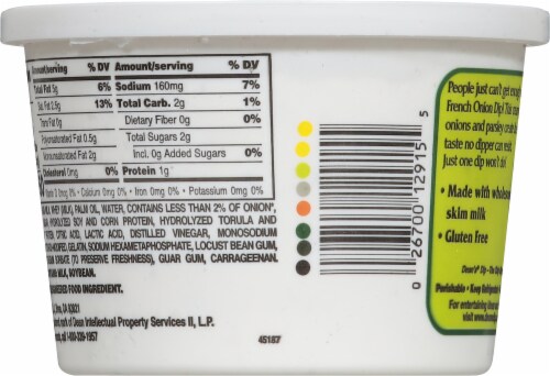 Dean's® French Onion Dip Perspective: back