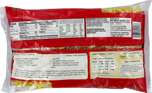 American Beauty Wide Egg Noodles Perspective: back