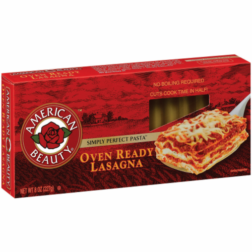 American Beauty Oven Ready Lasagna Noodles, 8 oz Kroger