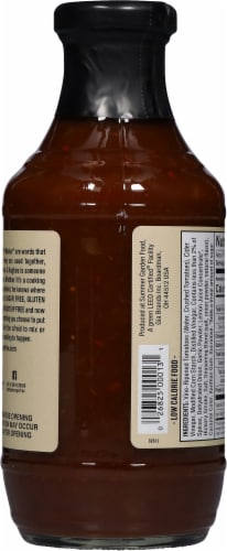 G Hughes® Sugar Free Original Smokehouse BBQ Sauce Perspective: back