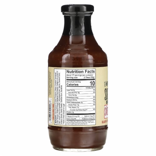 G Hughes® Sugar Free Sweet & Spicy BBQ Sauce Perspective: back
