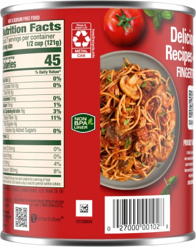 Hunt's® No Salt Added Crushed Tomatoes Perspective: back