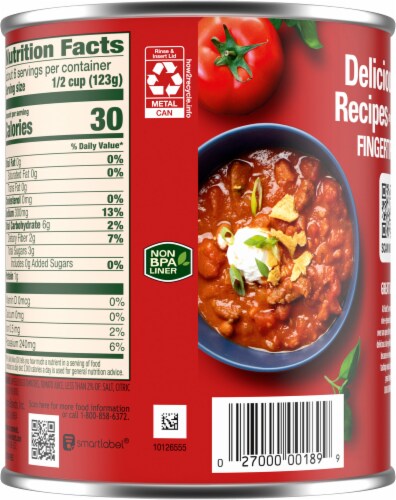 Hunt's® Fire Roasted Diced Tomatoes Perspective: back
