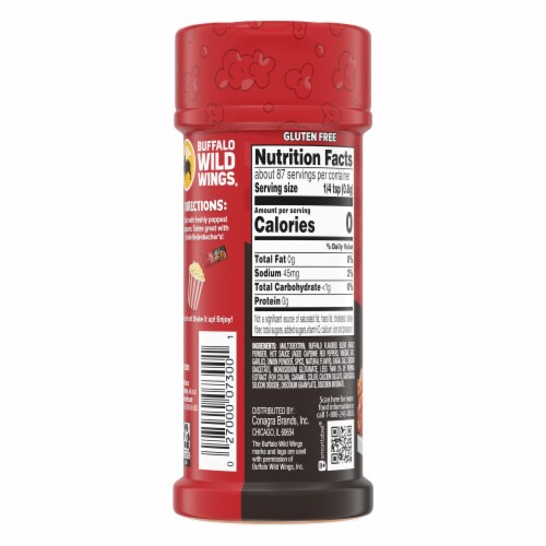 Orville Redenbacher's Buffalo Wild Wings Buffalo Sauce Flavored Popcorn Seasoning Perspective: back
