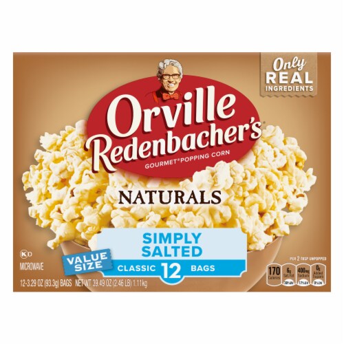 Orville Redenbacher’S Naturals Simply Salted Microwave Popcorn Perspective: back