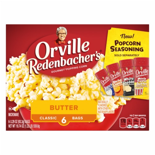 Orville Redenbacher’S Classic Butter Microwave Popcorn Perspective: back