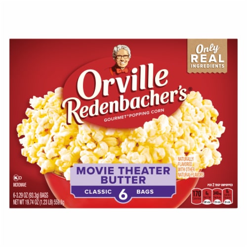 Orville Redenbacher’S Movie Theater Butter Flavored Microwave Popcorn Perspective: back