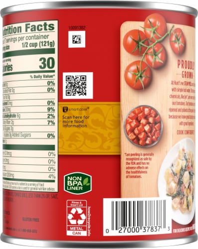 Hunt's® Petite Diced Tomatoes Perspective: back