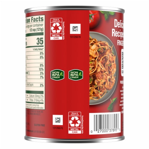 Hunt’S Diced Tomatoes With Basil Garlic And Oregano Perspective: back