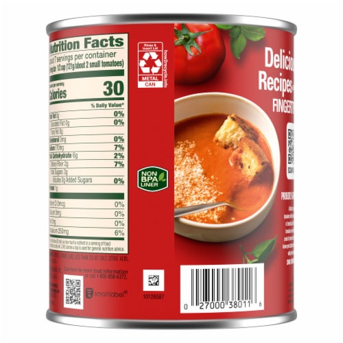 Hunt's Peeled Whole Tomatoes Perspective: back
