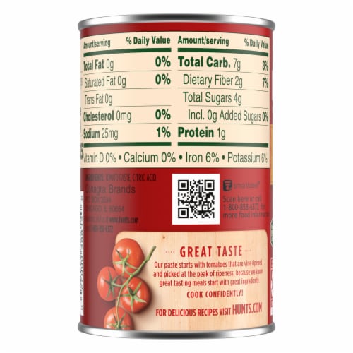 Hunt’S Tomato Paste Perspective: back