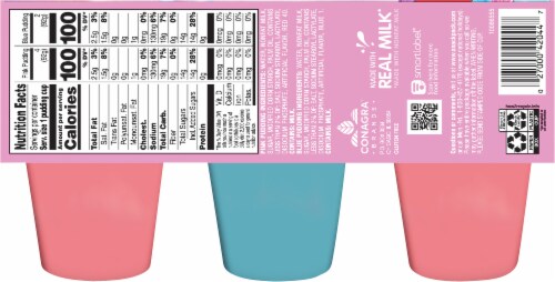 Snack Pack Unicorn Magic Assorted Pudding Cups Perspective: back