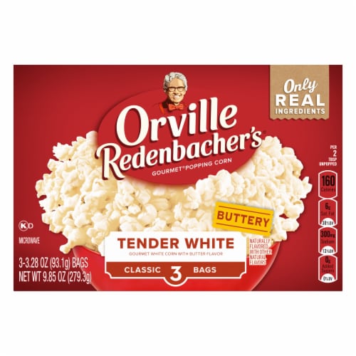 Orville Redenbacher’S Tender White Microwave Popcorn Perspective: back