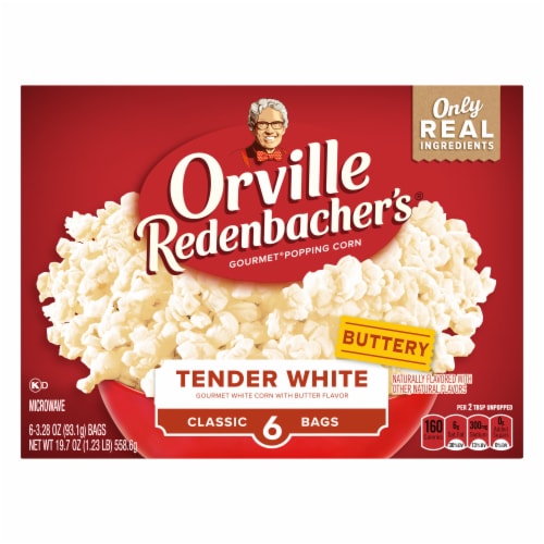 Orville Redenbacher’S Tender White Microwave Popcorn Perspective: back