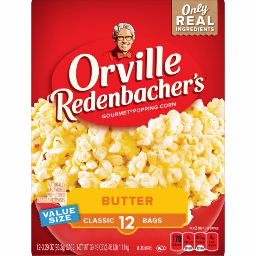 Orville Redenbacher’S Butter Microwave Popcorn Perspective: back