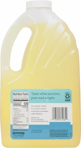 Wesson® Pure Vegetable Oil Perspective: back