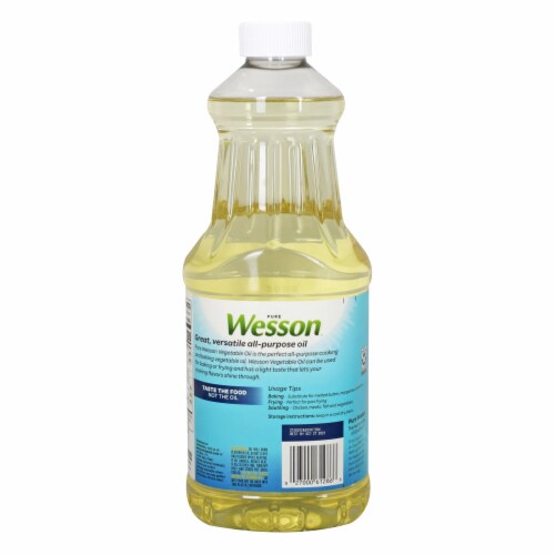 Wesson® Pure Vegetable Oil Perspective: back